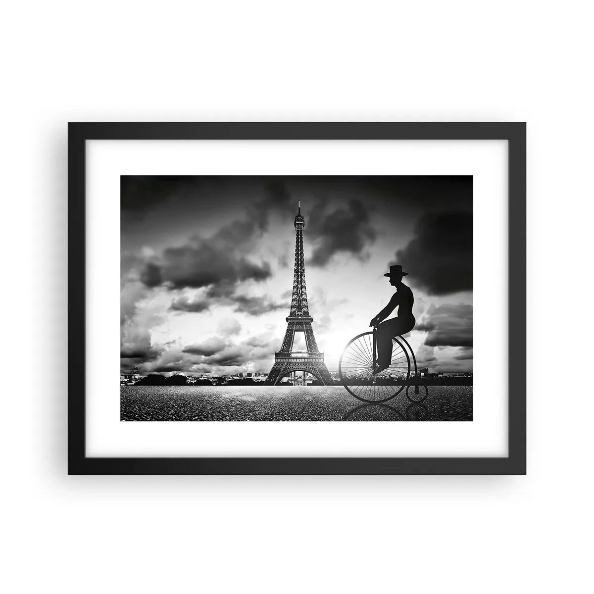 Affiche dans un cadre noir - Poster - Nostalgie de la Belle Epoque - 40x30 cm