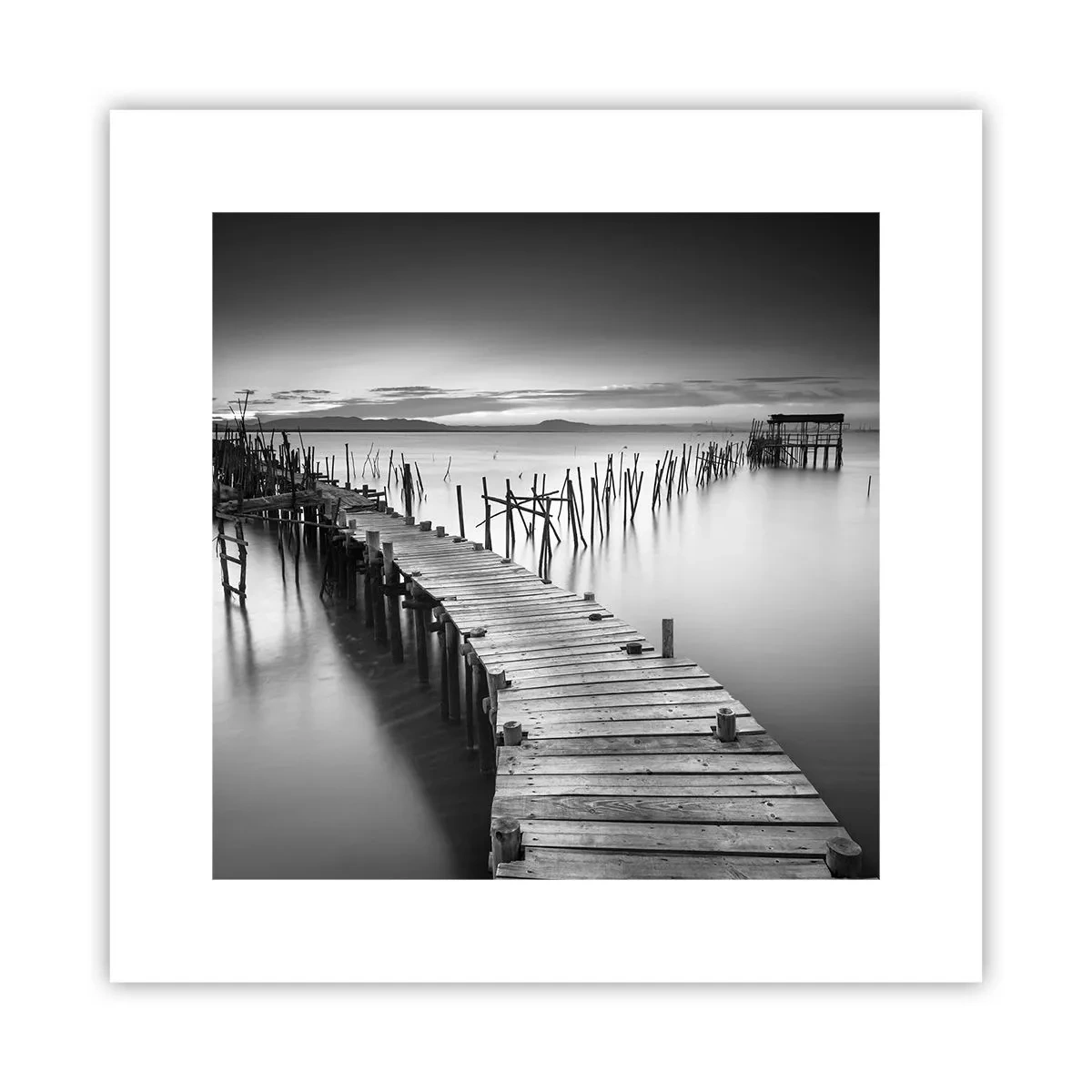 Affiche - Poster - La paix d'un rivage oublié - 30x30 cm