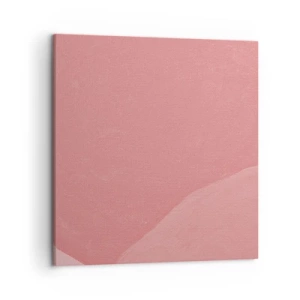 Impression sur toile - Image sur toile - Composition organique en rose - 50x50 cm