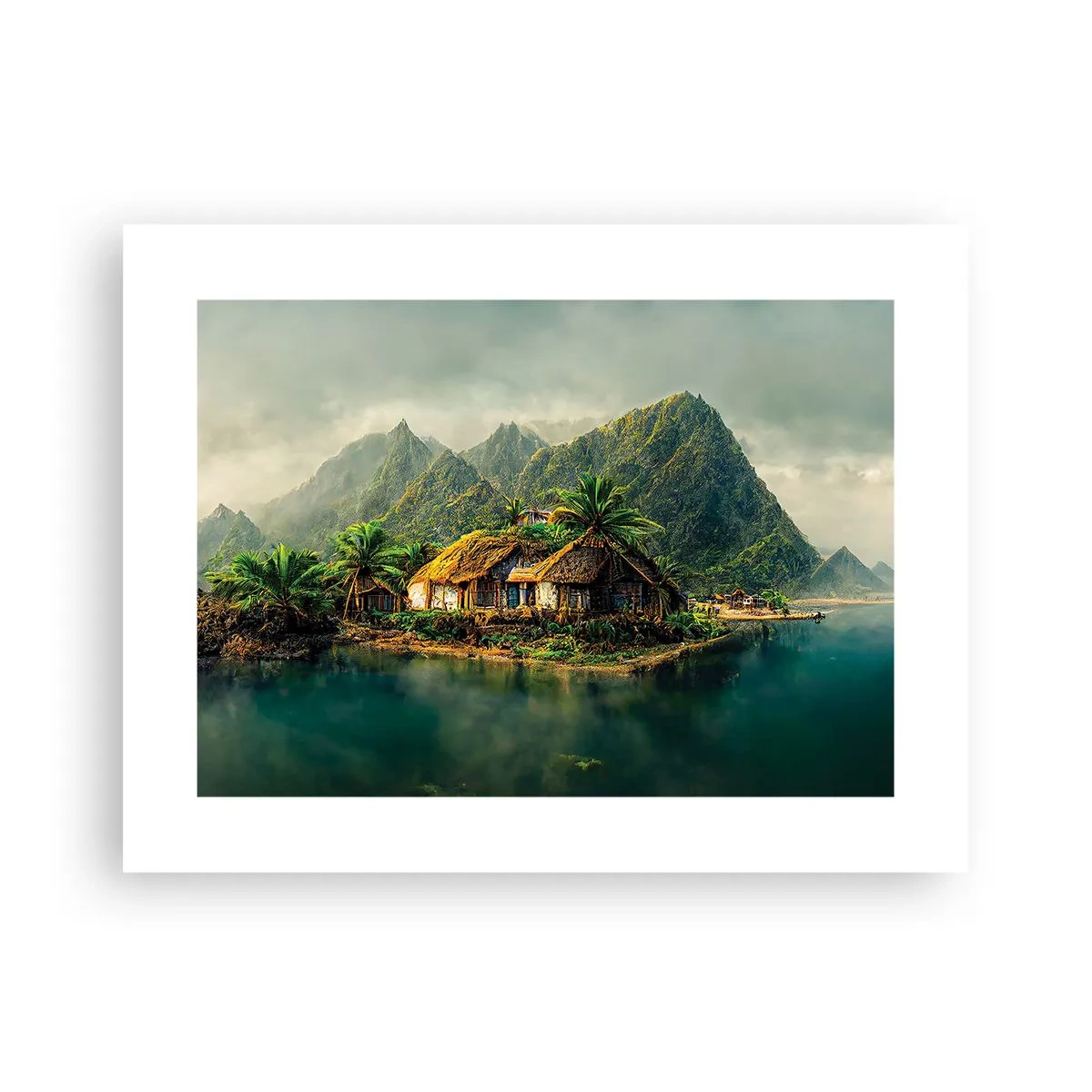 Affiche - Poster - Paradis tropical - 40x30 cm