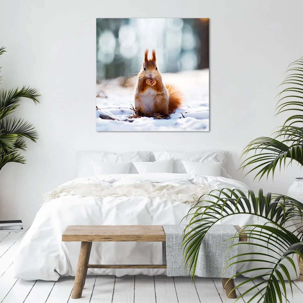 Impression sur toile - Image sur toile - Qu'est ce que tu regardes comme ça? - 40x40 cm