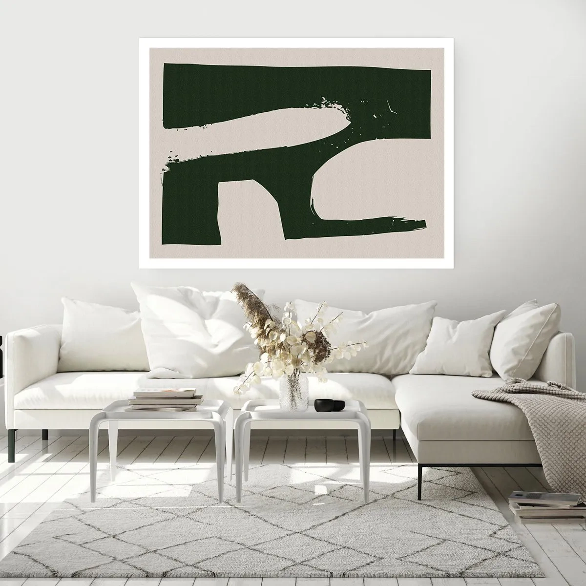 Affiche - Poster - Baies blanches - 91x61 cm