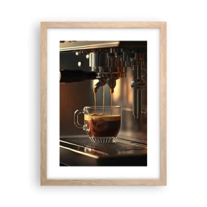 Affiche dans un chêne clair - Poster - Un mélange sensuel - 30x40 cm