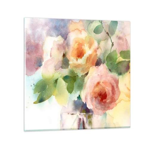Impression sur verre - Image sur verre - Délicat comme l'aquarelle - 70x70 cm