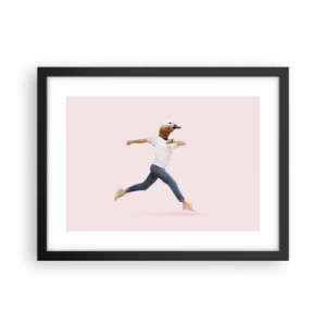 Affiche dans un cadre noir - Poster - Une pincée d'absurdité - 40x30 cm