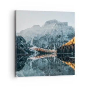 Impression sur toile - Image sur toile - Reflet de paysage - 70x70 cm