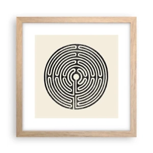 Affiche dans un chêne clair - Poster - Ordre mystérieux - 30x30 cm