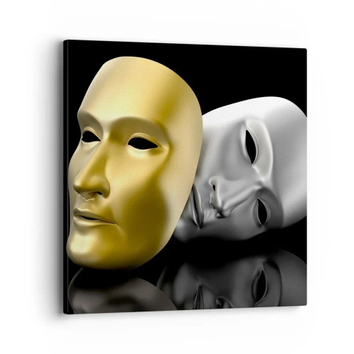 Impression sur toile - Image sur toile - La vie est un théâtre - 40x40 cm