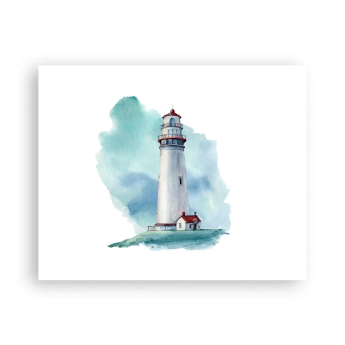 Affiche - Poster - La douce sœur du bleu - 50x40 cm