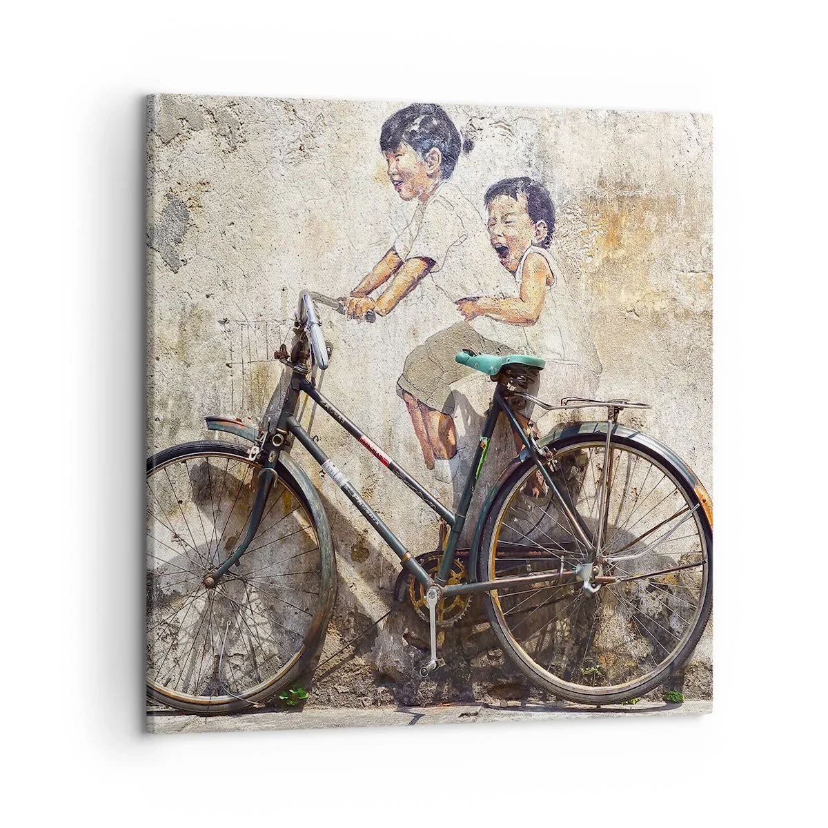 Impression sur toile - Image sur toile - Vrai ou faux? - 50x50 cm