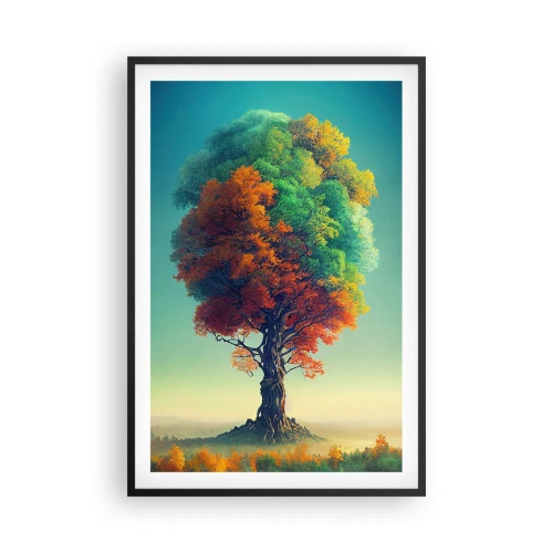 Affiche dans un cadre noir - Poster - Le chêne – le père de la nature - 61x91 cm