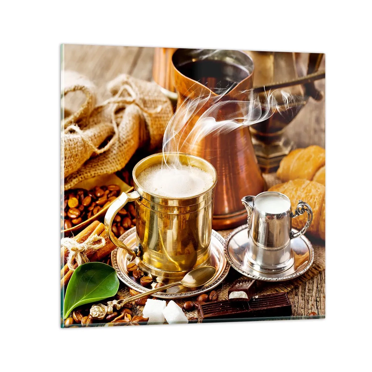 Impression sur verre - Image sur verre - Bonne journée! - 60x60 cm