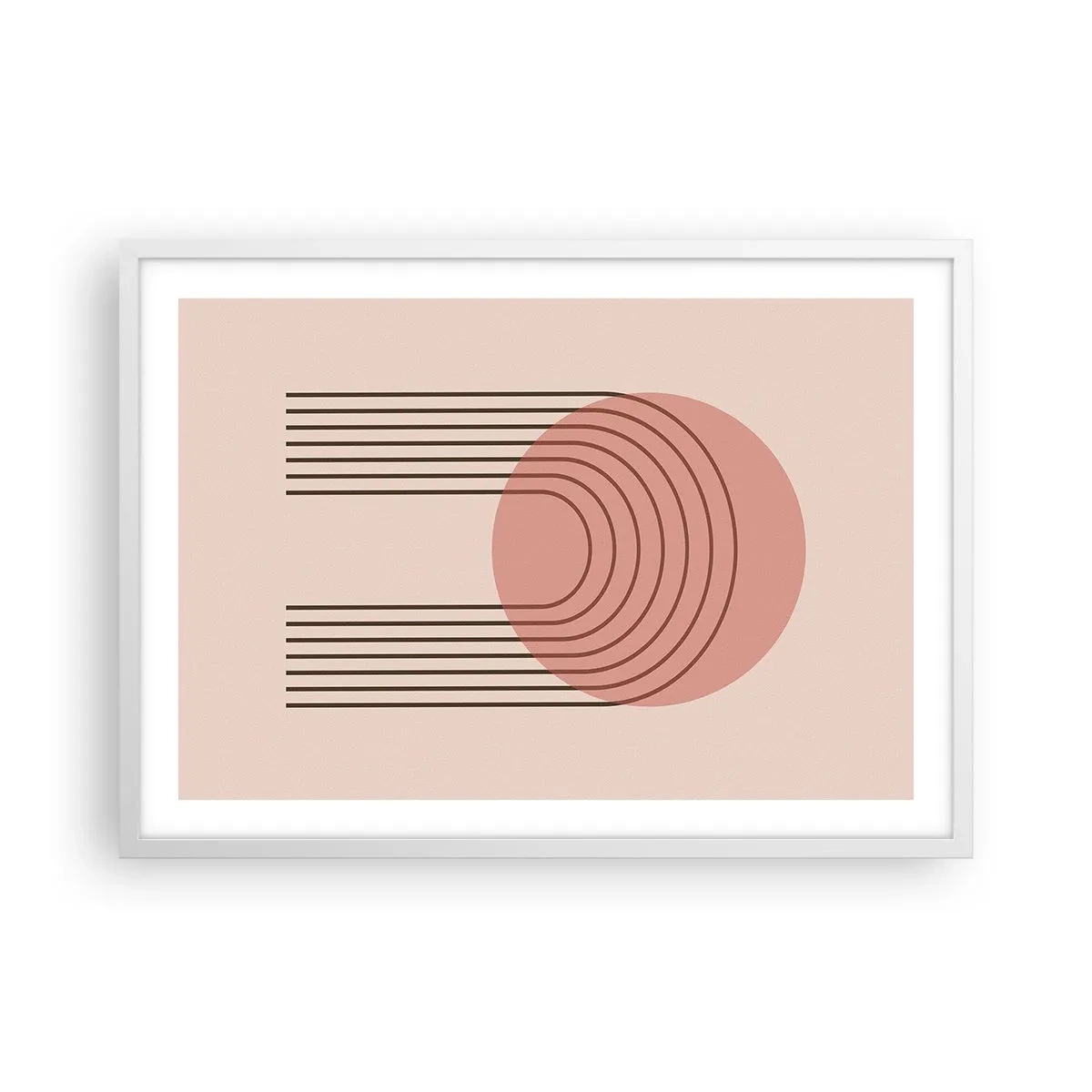 Affiche dans un cadre blanc - Poster - Attraction irrésistible - 70x50 cm