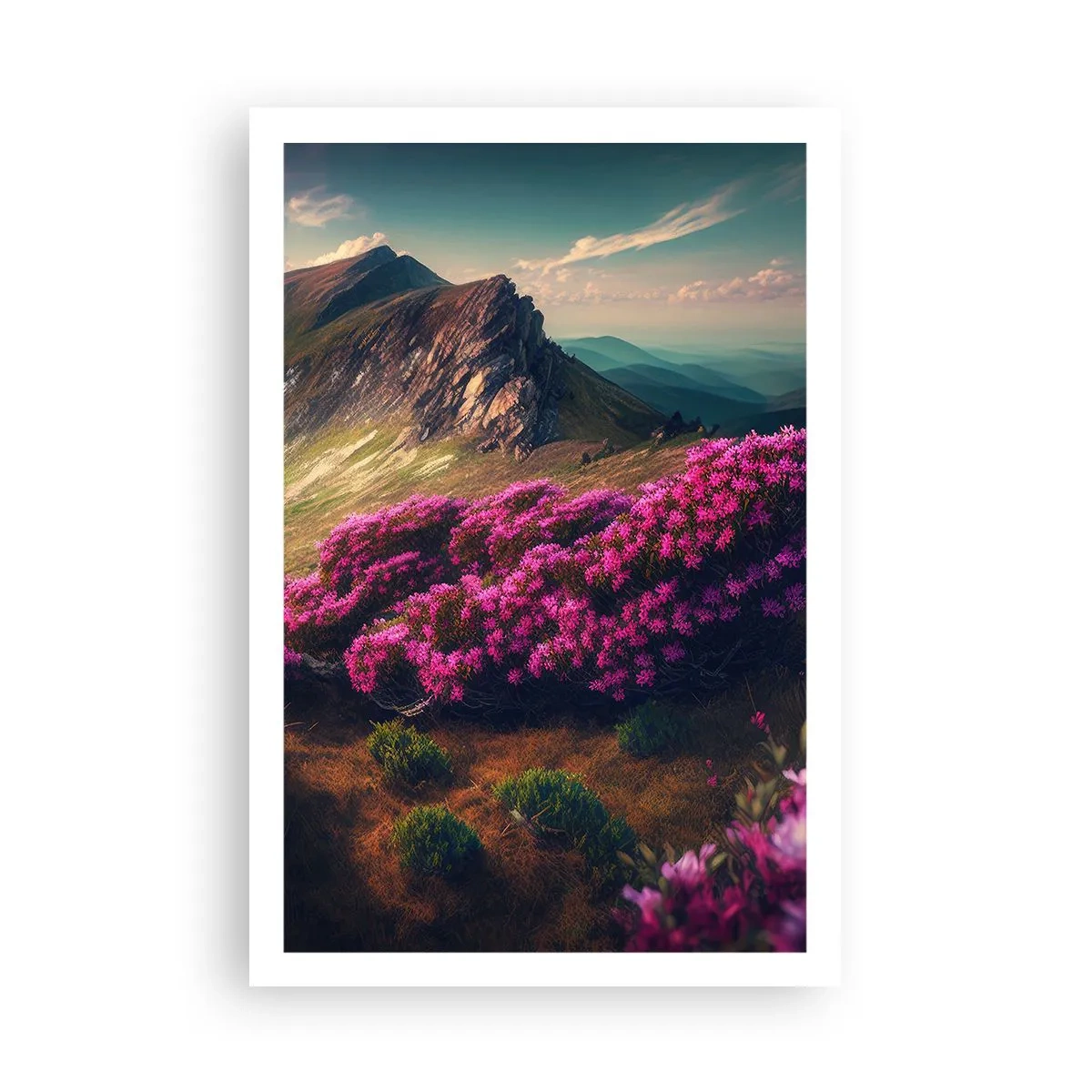 Affiche - Poster - L'été à la montagne - 61x91 cm