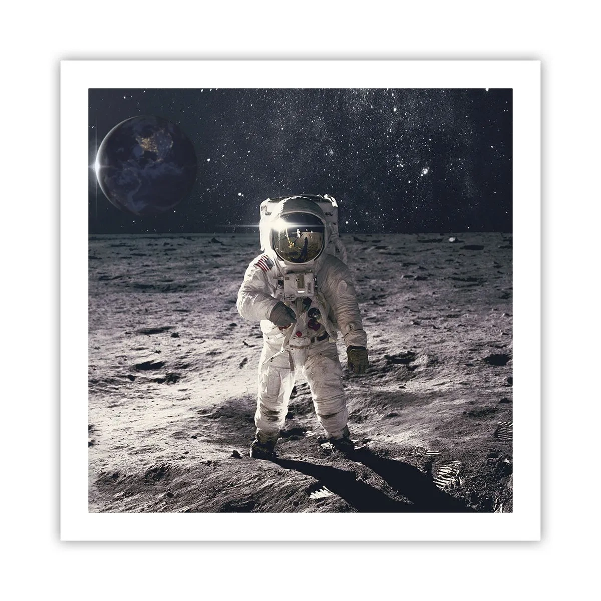Affiche - Poster - Salutations de la lune - 60x60 cm