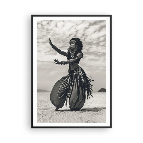 Affiche dans un cadre noir - Poster - Danse des îles du sud - 70x100 cm