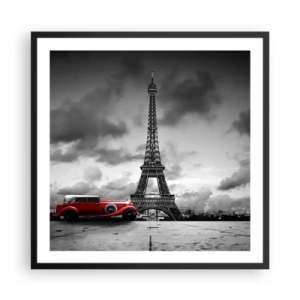 Affiche dans un cadre noir - Poster - Il n'y a pas si longtemps à Paris - 60x60 cm