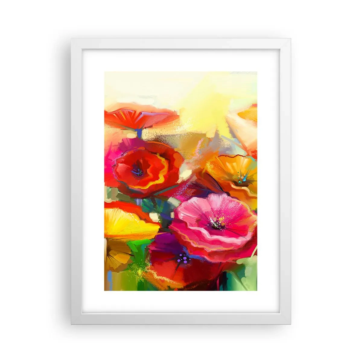 Affiche dans un cadre blanc - Poster - Pas seulement rouge - 30x40 cm