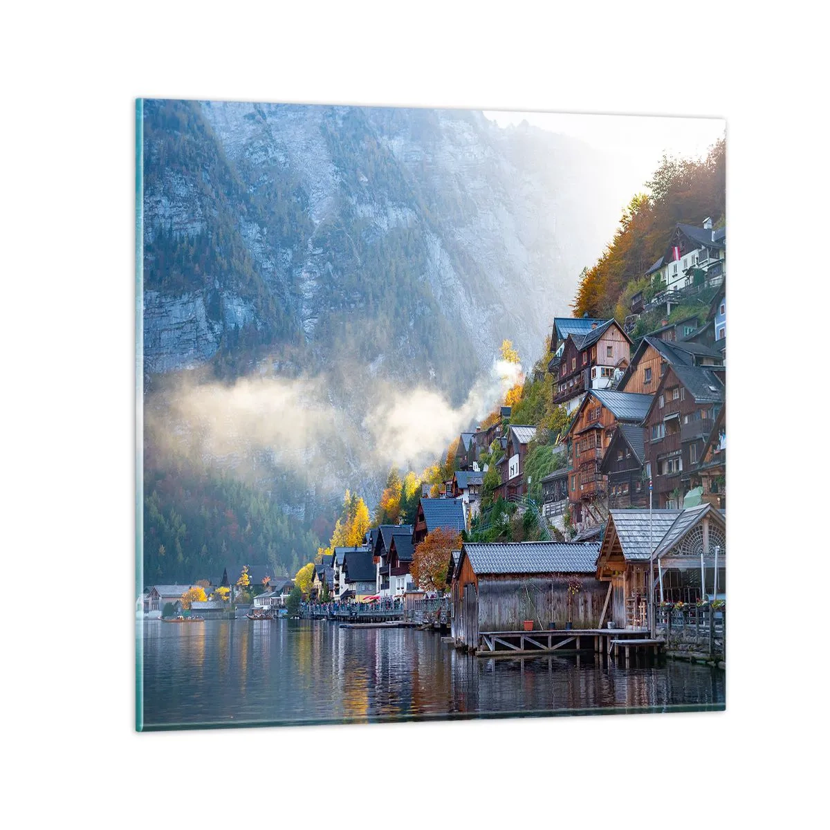 Impression sur verre - Image sur verre - Ambiance alpine - 40x40 cm