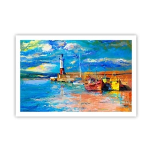 Affiche - Poster - Un après-midi dans la baie arc-en-ciel - 91x61 cm