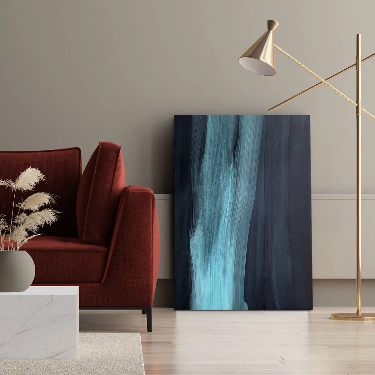 Impression sur toile - Image sur toile - Suivez le courant - 65x120 cm