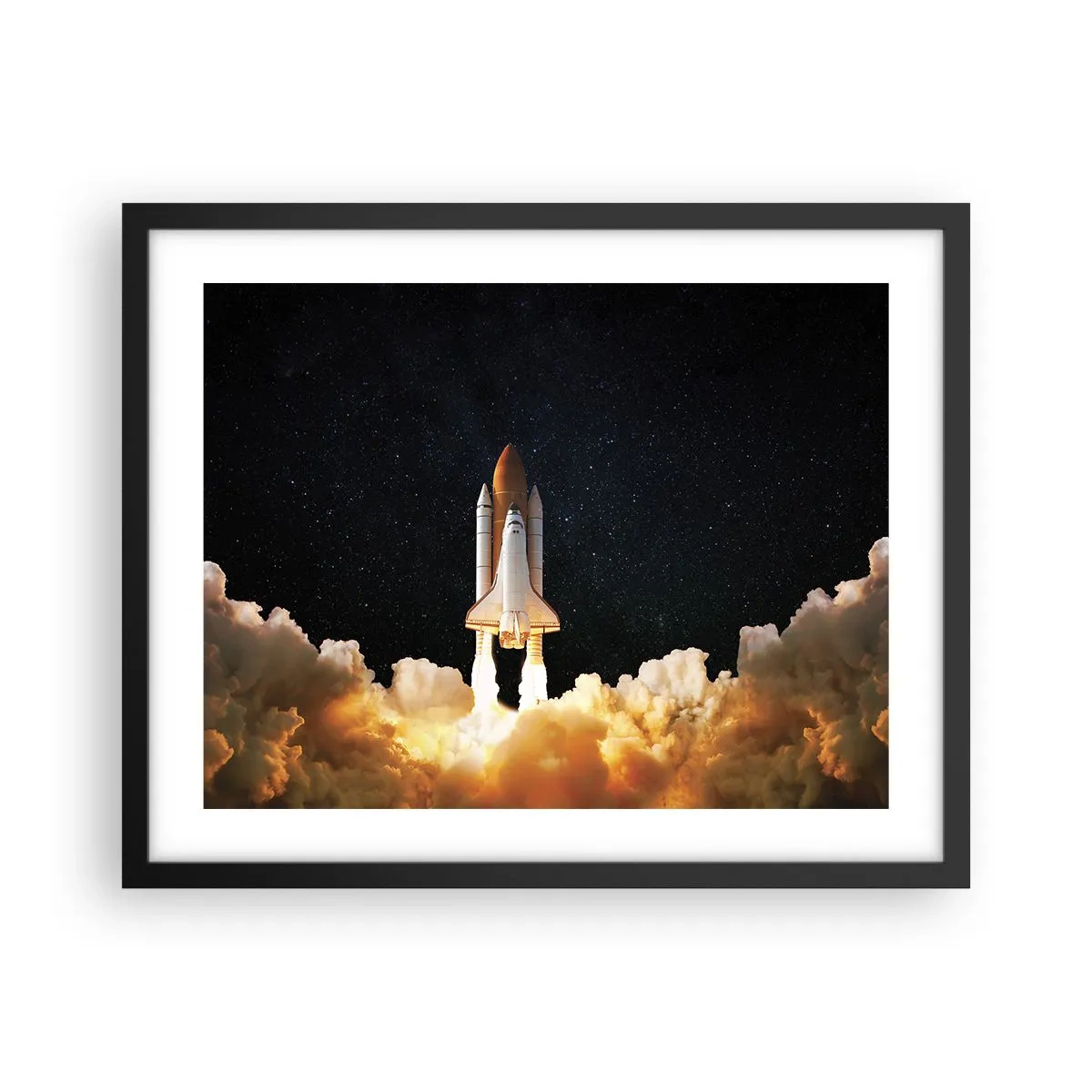 Affiche dans un cadre noir - Poster - Ad astra! - 50x40 cm