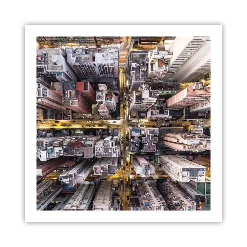 Affiche - Poster - Salutations de Hong-Kong - 60x60 cm