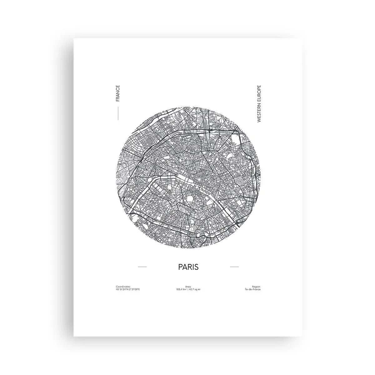 Affiche - Poster - Anatomie de Paris - 30x40 cm