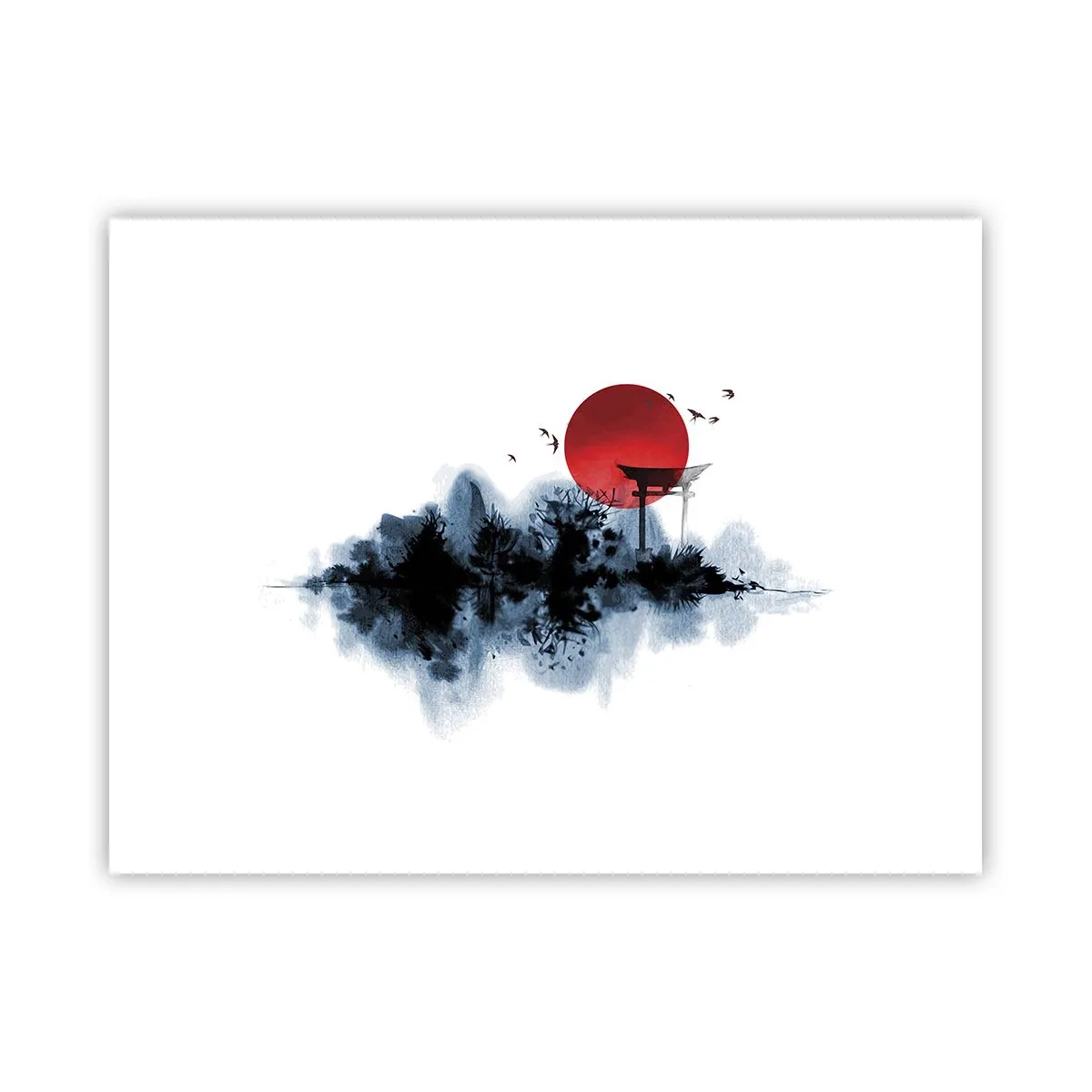 Affiche - Poster - Vue japonnaise - 40x30 cm