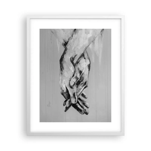 Affiche dans un cadre blanc - Poster - Début... - 40x50 cm