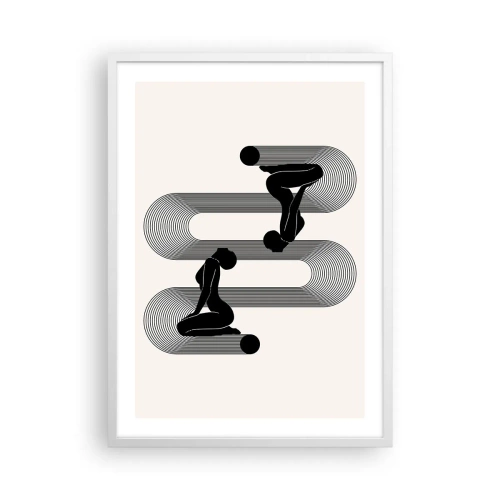 Affiche dans un cadre blanc - Poster - Symétrie sensuelle - 50x70 cm