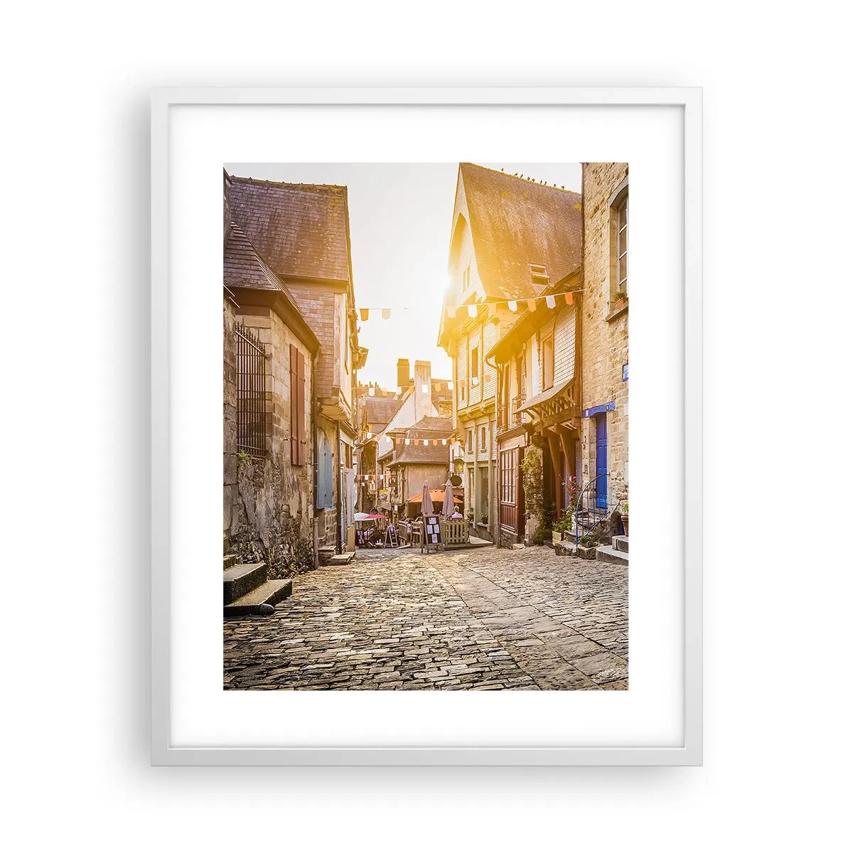 Affiche dans un cadre blanc - Poster - Aux confins du monde - 40x50 cm