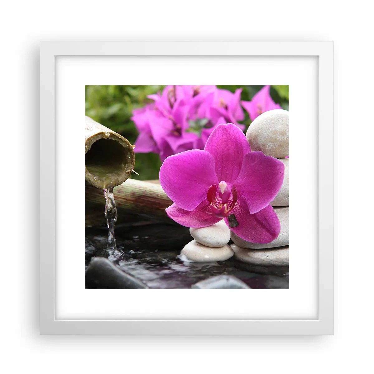 Affiche dans un cadre blanc - Poster - Tu te reposes déjà - 30x30 cm