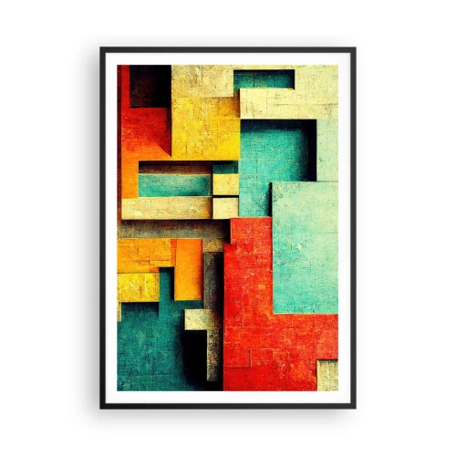 Affiche dans un cadre noir - Poster - Festival des angles droits - 70x100 cm