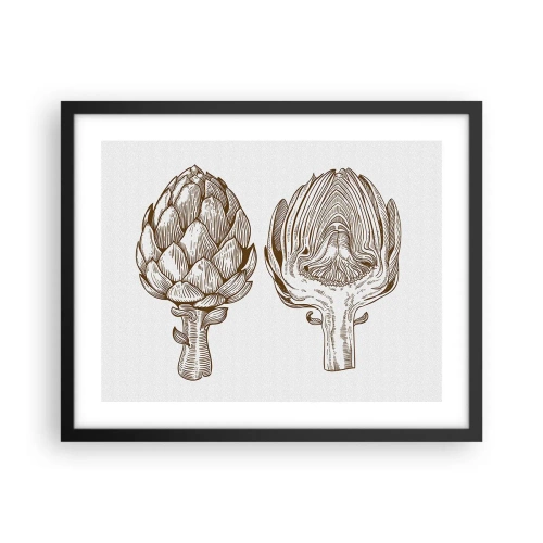 Affiche dans un cadre noir - Poster - Leçon d’anatomie - 50x40 cm