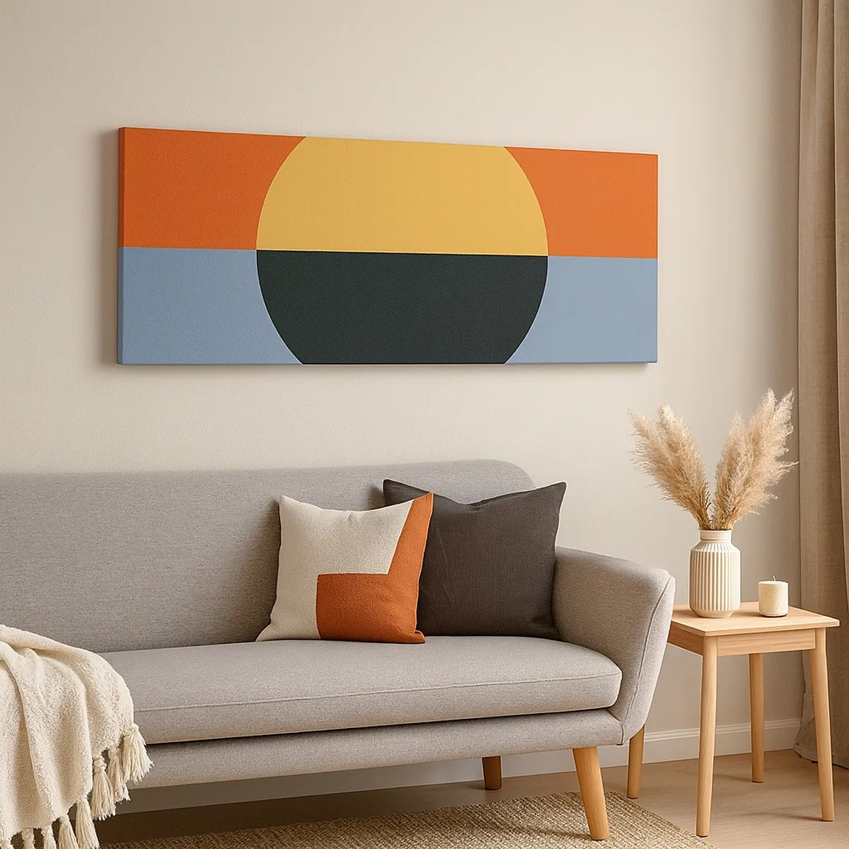 Impression sur toile - Image sur toile - Composition de chaleur et de fraîcheur - 30x30 cm