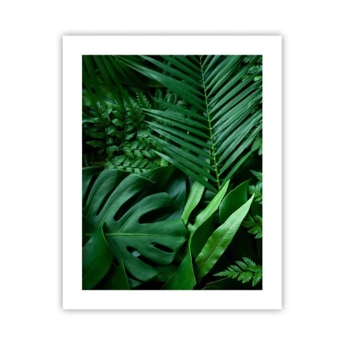 Affiche - Poster - Emmitouflé de verdure - 40x50 cm