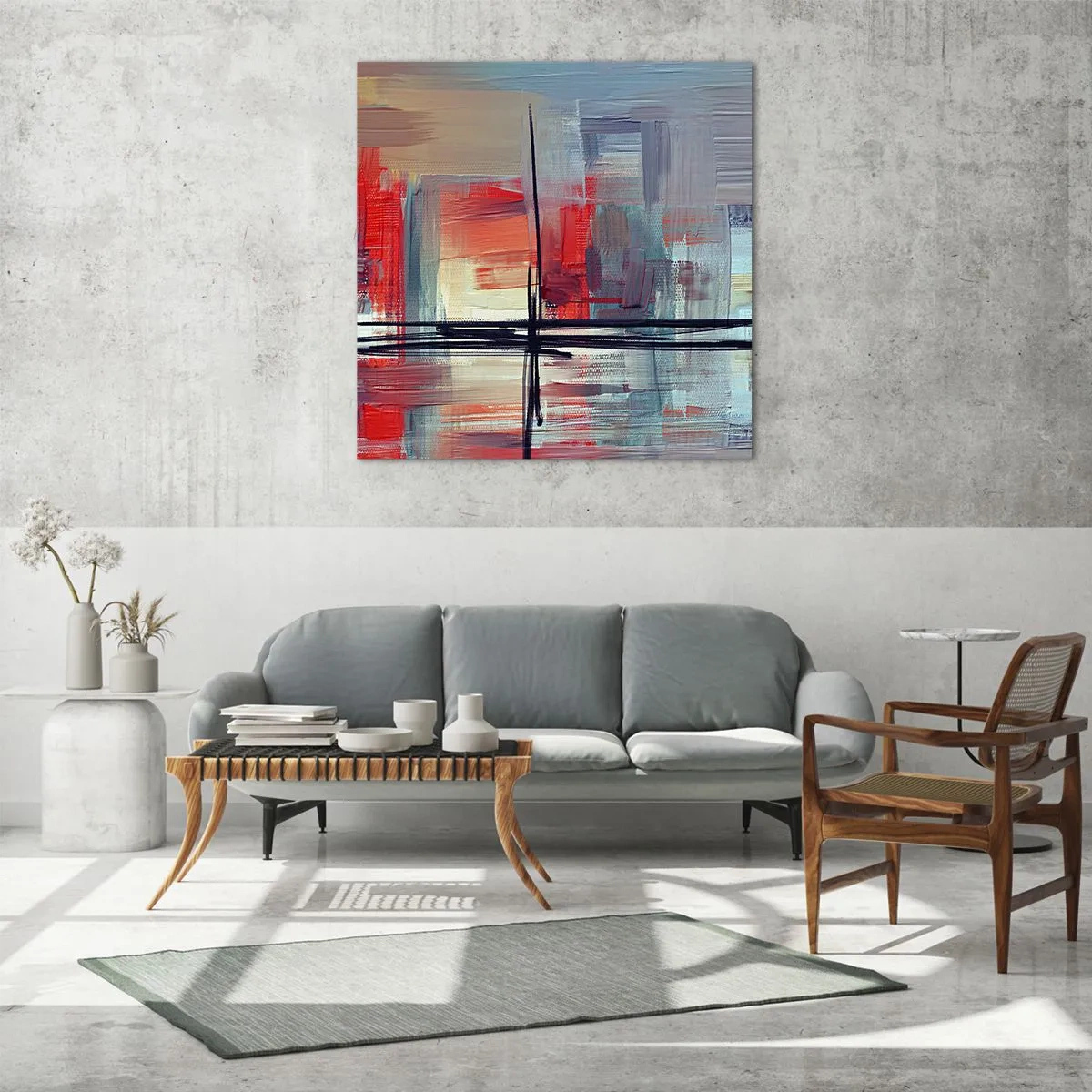 Impression sur verre - Image sur verre - Un paysage dans une dimension inconnue - 30x30 cm