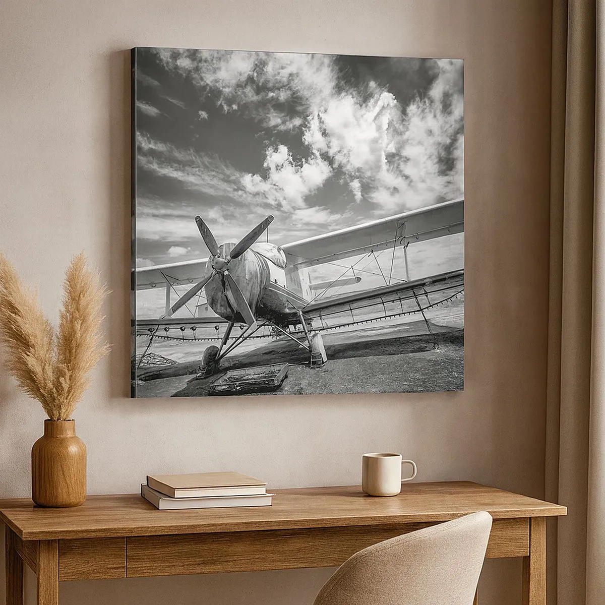 Impression sur toile - Image sur toile - Je suis impatient! - 30x30 cm