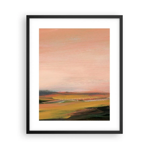 Affiche dans un cadre noir - Poster - Dans les tons de roses - 40x50 cm