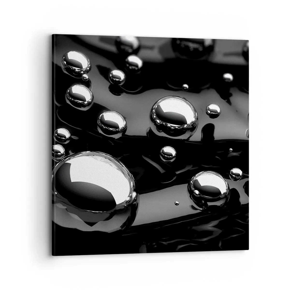 Impression sur toile - Image sur toile - D'un ton noir - 70x70 cm
