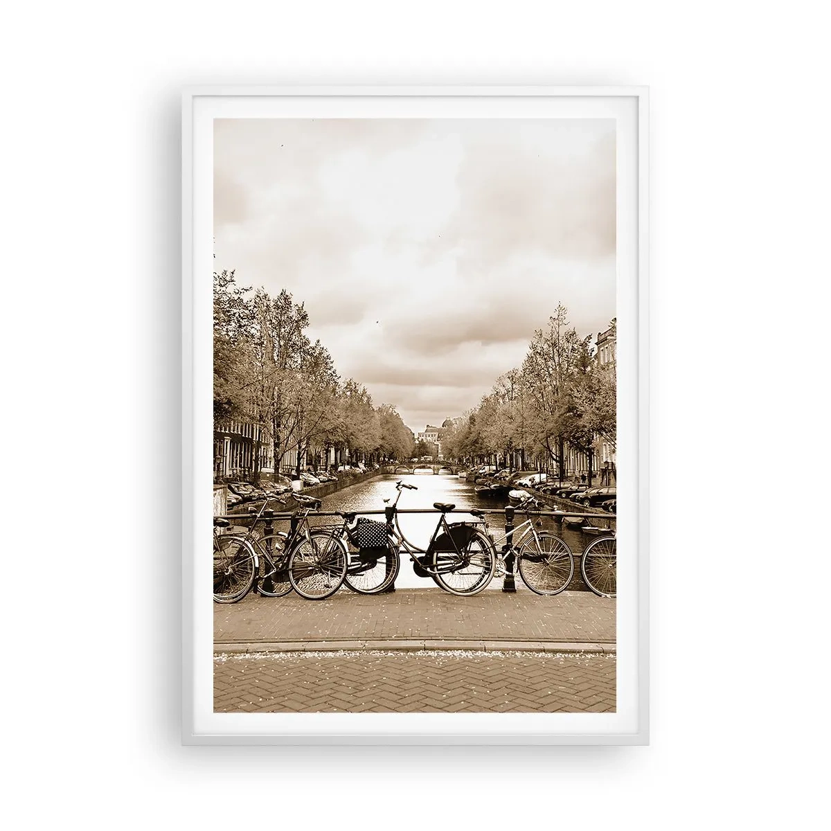 Affiche dans un cadre blanc - Poster - Ambiance hollandaise - 70x100 cm