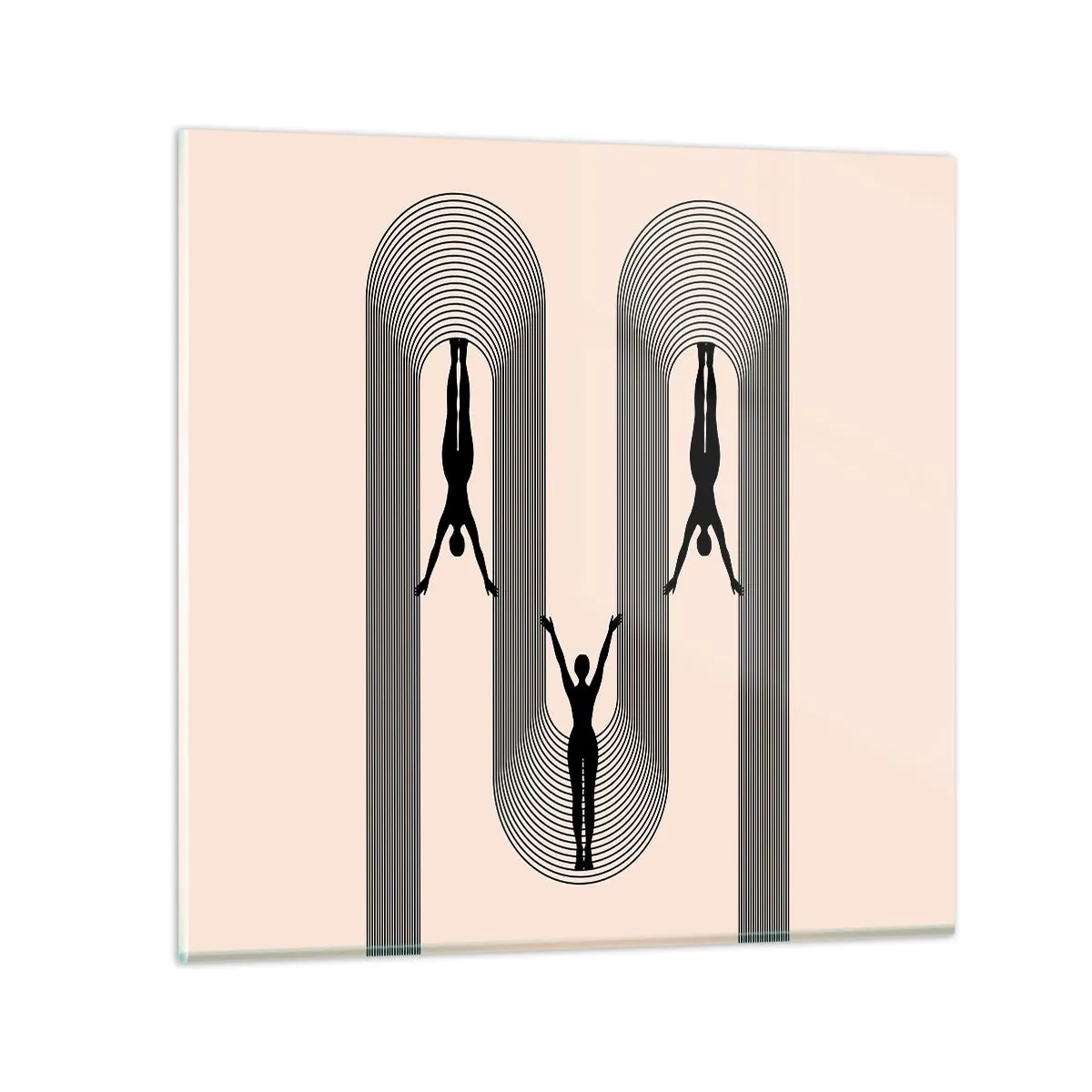 Impression sur verre - Image sur verre - Les jambes en l’air - 30x30 cm