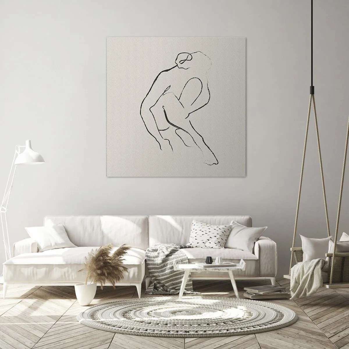 Impression sur toile - Image sur toile - Croquis intime - 30x30 cm