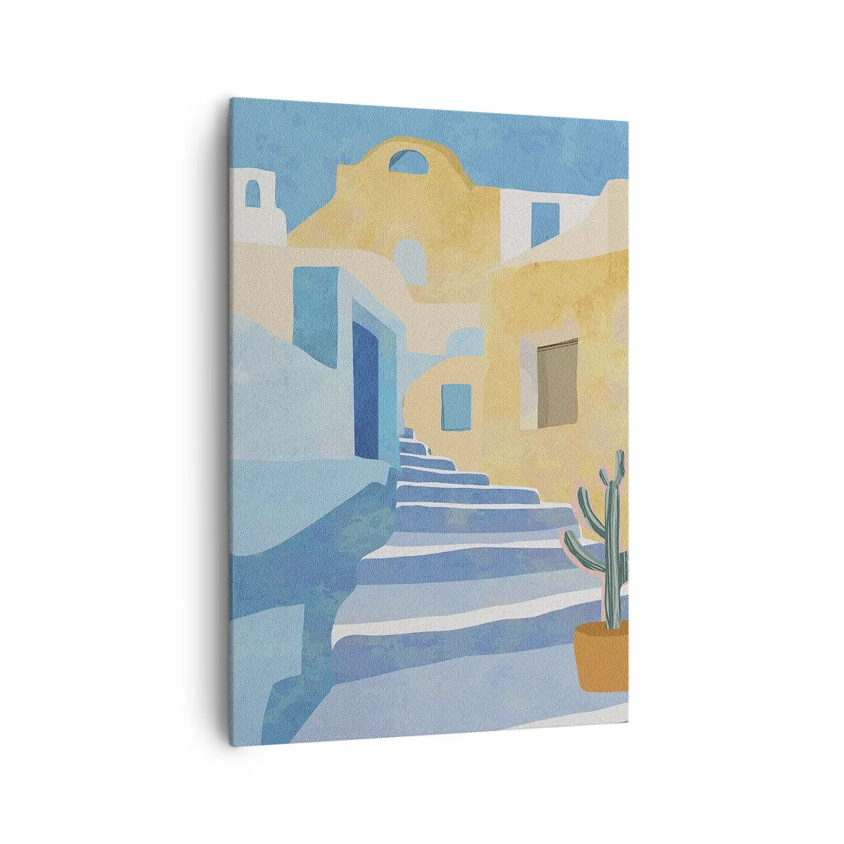 Impression sur toile - Image sur toile - Une journée dans une ville arabe - 70x100 cm