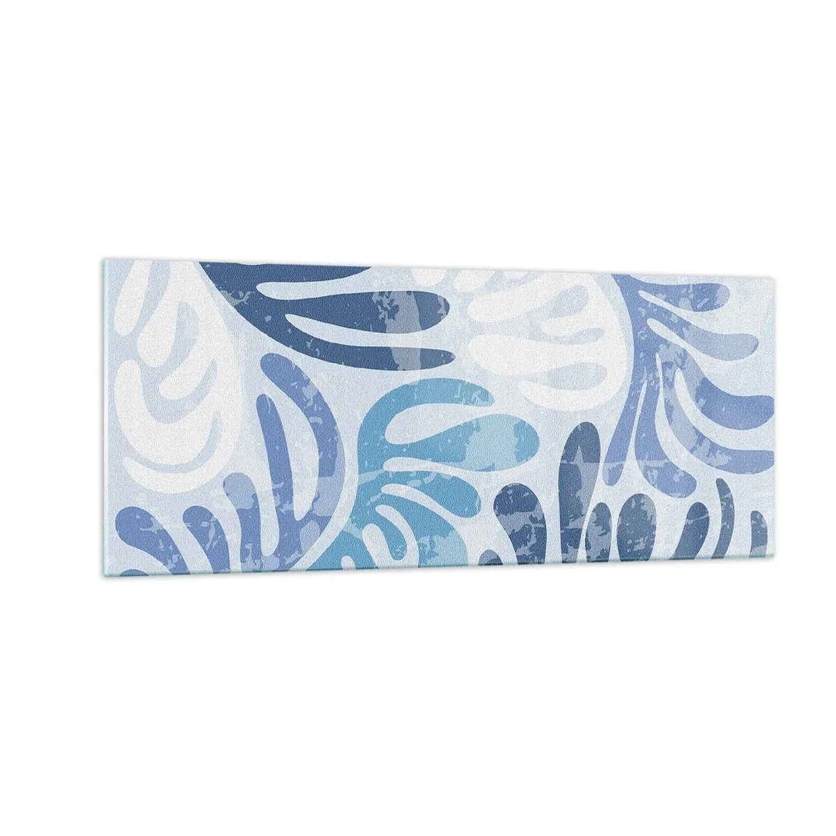 Impression sur verre - Image sur verre - Fougères bleues - 100x40 cm