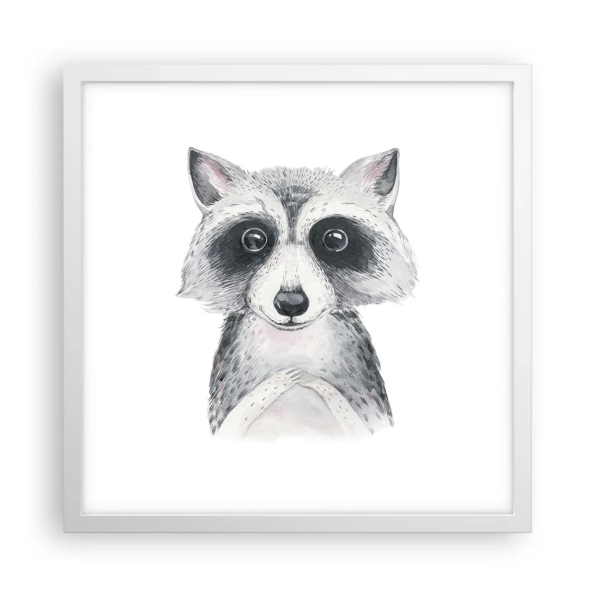 Affiche dans un cadre blanc - Poster - Un moment pour s'émouvoir - 40x40 cm