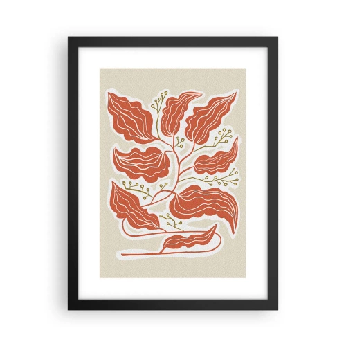 Affiche dans un cadre noir - Poster - Folk et coloré - 30x40 cm