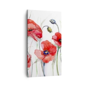 Impression sur toile - Image sur toile - Fleurs polonaises - 45x80 cm