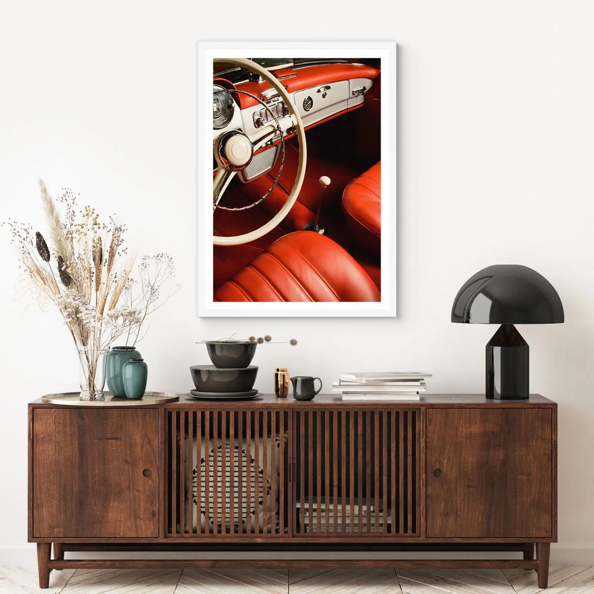 Affiche dans un cadre blanc - Poster - Luxe de style vintage - 50x70 cm